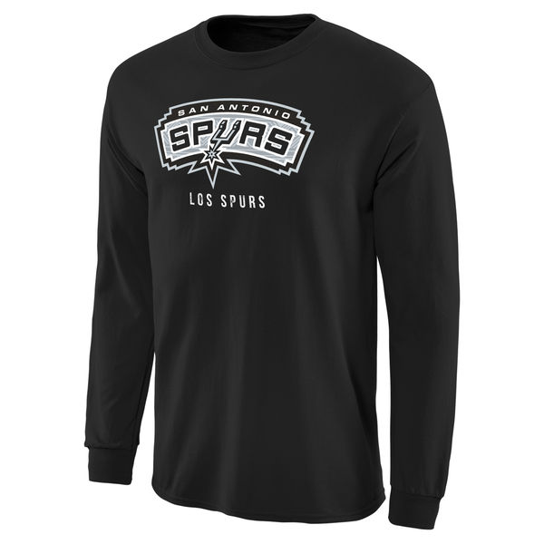 NBA Men San Antonio Spurs Noches Enebea Long Sleeve TShirt Black